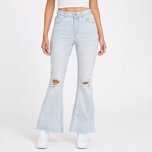 true luck plus size womens distressed jeans size 16